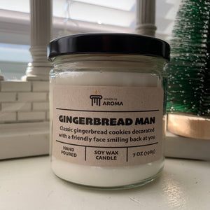 Gingerbread Man Soy Candle