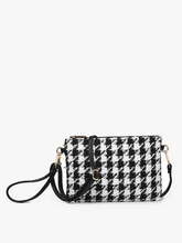 Load image into Gallery viewer, Meriam Clutch Crossbody/Wristlet - Navy &amp; Green Plaid