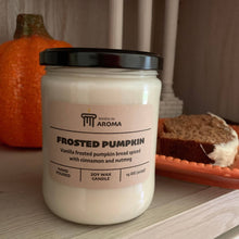 Load image into Gallery viewer, Frosted Pumpkin Soy Candle
