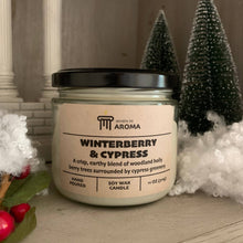 Load image into Gallery viewer, Winterberry &amp; Cypress Soy Candle