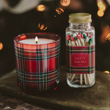 Load image into Gallery viewer, Warm &amp; Cozy Plaid 12 oz Boxed Soy Candle - Christmas Gifts