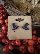 Load image into Gallery viewer, Witch Hat Halloween Stud Earring