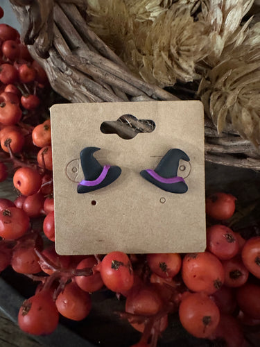 Witch Hat Halloween Stud Earring