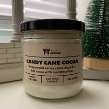 Load image into Gallery viewer, Candy Cane Cocoa Soy Candle