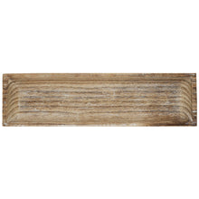 Load image into Gallery viewer, Rectangular Rustic Wood Decorative Tray