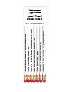 GOOD FOOD GOOD MOOD PENCIL SET