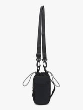 Load image into Gallery viewer, Alicia Nylon Water Bottle Crossbody Bag - Black
