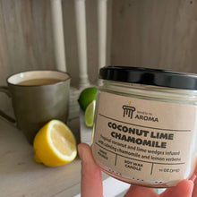 Load image into Gallery viewer, Coconut Lime Chamomile Soy Candle