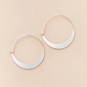 Refined Earring Collection - Crescent Hoop