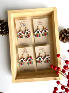 Gingerbread House Dangle Earrings