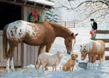 Load image into Gallery viewer, Barnyard Christmas Greetings 35pc Tray Puzzle