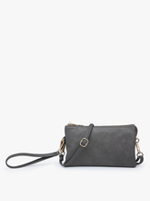 Load image into Gallery viewer, Riley 3 Compartment Crossbody/Wristlet - Slate