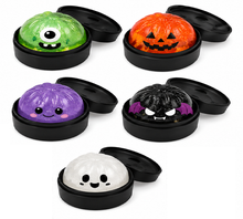 Load image into Gallery viewer, 4" Halloween Glitter Jelly Dumpling - Black Steamer