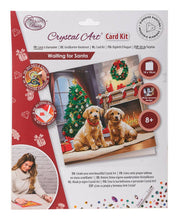 Load image into Gallery viewer, Crystal Art Card Kit - Waiting for Santa