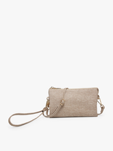 Load image into Gallery viewer, Riley 3 Compartment Crossbody/Wristlet - Slate