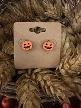 Load image into Gallery viewer, Jack-o-lantern Stud Earrings