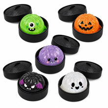 Load image into Gallery viewer, 4" Halloween Glitter Jelly Dumpling - Black Steamer