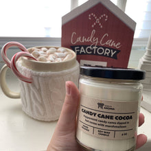 Load image into Gallery viewer, Candy Cane Cocoa Soy Candle