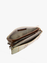 Load image into Gallery viewer, Riley Monogrammable 3 Compartment Crossbody/Wristlet - Foil Red