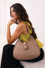 Load image into Gallery viewer, Florentine Snap Closure Satchel/Saddle Bag - Black