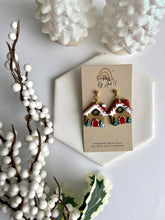 Load image into Gallery viewer, Gingerbread House Dangle Earrings