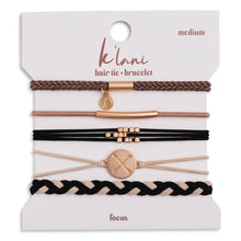 Load image into Gallery viewer, K’lani Focus Hair Tie Bracelets - Medium