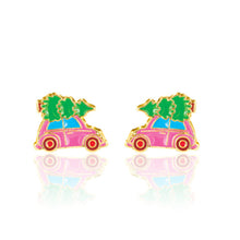Load image into Gallery viewer, Christmas Tree Shopping Bug Cutie Stud Earrings