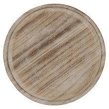 Load image into Gallery viewer, Rustic Round Wood Tray