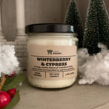 Load image into Gallery viewer, Winterberry &amp; Cypress Soy Candle