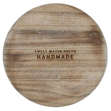 Load image into Gallery viewer, Rustic Round Wood Tray