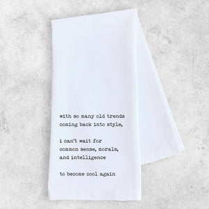 Old Trends  - Tea Towel