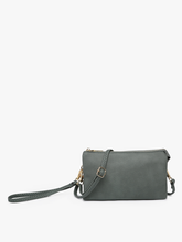 Load image into Gallery viewer, Riley 3 Compartment Crossbody/Wristlet - Slate