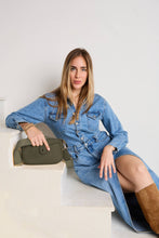 Load image into Gallery viewer, Kallie Snap Front Crossbody w/ Nylon Strap - Brown