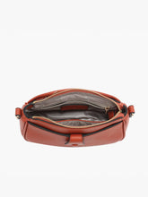 Load image into Gallery viewer, Kallie Snap Front Crossbody w/ Nylon Strap - Brown