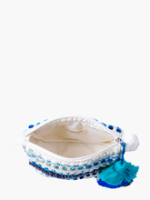Load image into Gallery viewer, Josephine Printed Cotton Pouch w/ Tassel - Neon Multi