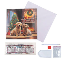 Load image into Gallery viewer, Crystal Art Card Kit - Waiting for Santa