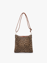 Load image into Gallery viewer, Emma 3 Compartment Crossbody w/ Snap Closure-Rust
