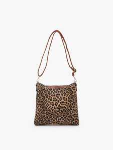 Emma 3 Compartment Crossbody w/ Snap Closure-Rust