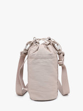 Load image into Gallery viewer, Alicia Nylon Water Bottle Crossbody Bag - Black
