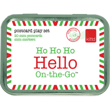 Load image into Gallery viewer, Ho Ho Ho Hello On-the-Go Kids Christmas Postcard Play Set