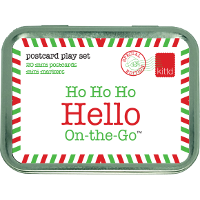 Ho Ho Ho Hello On-the-Go Kids Christmas Postcard Play Set