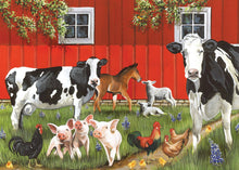 Load image into Gallery viewer, Red Barn Farm Animal 35pc Tray Puzzle