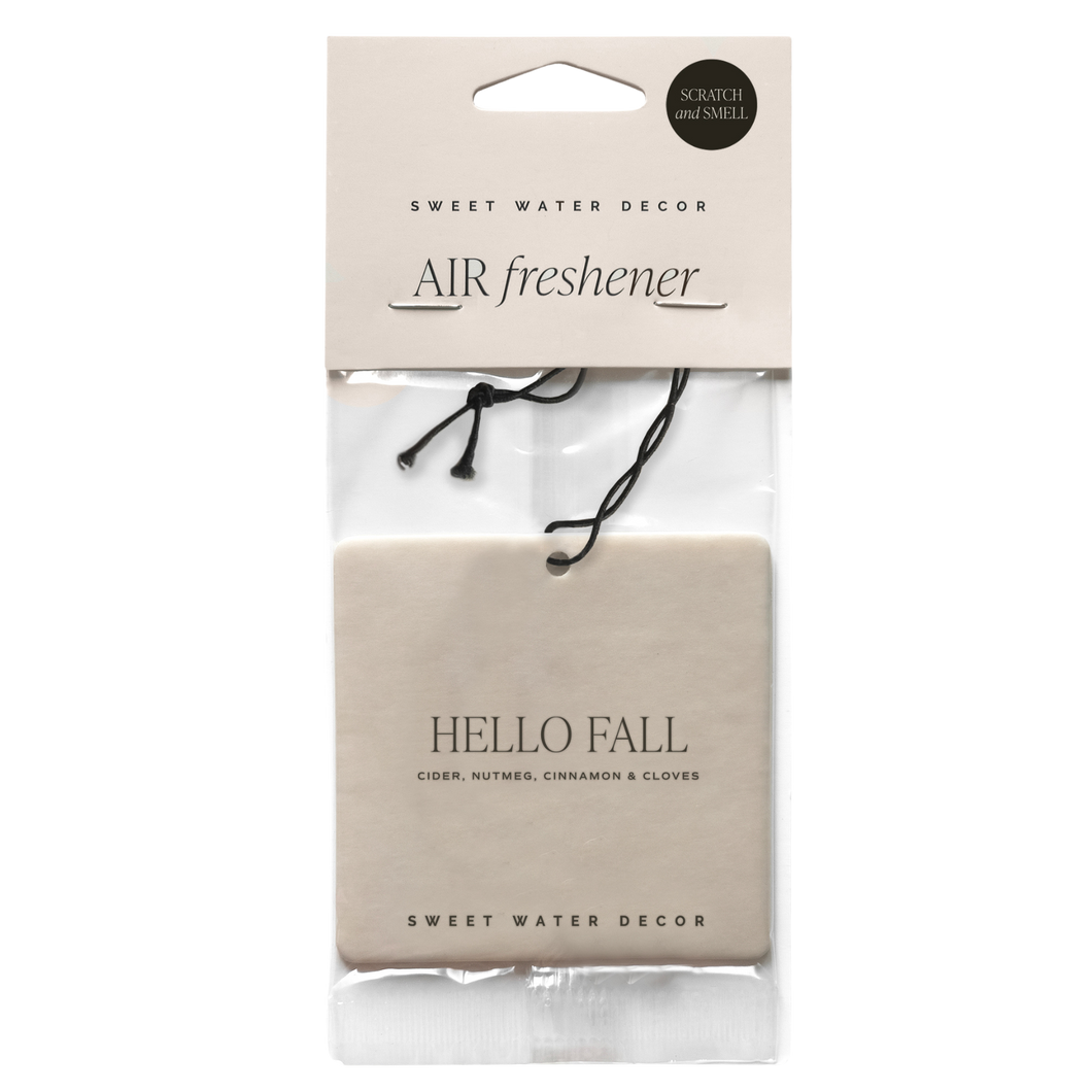 Hello Fall Hanging Air Freshener