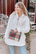 Load image into Gallery viewer, Meriam Clutch Crossbody/Wristlet - Navy &amp; Green Plaid
