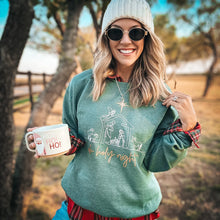Load image into Gallery viewer, Oh Holy Night Nativity Sweatshirt