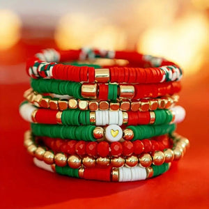 Christmas Stacking Bracelet Set