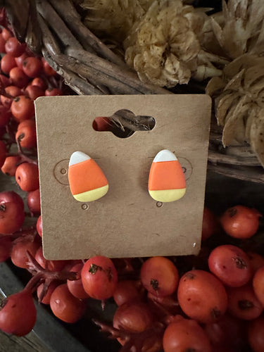 Halloween Candy Corn Studs