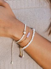 Load image into Gallery viewer, Lotus and Luna Pearl Braided Stone Bracelet