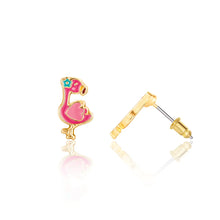 Load image into Gallery viewer, Fantastic Flamingo Cutie Stud Earrings