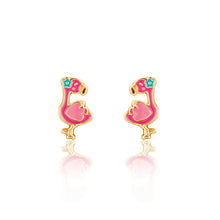 Load image into Gallery viewer, Fantastic Flamingo Cutie Stud Earrings